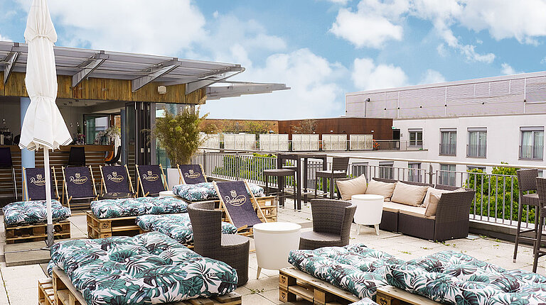 Rooftop bar at centrovital hotel Rooftop bar at centrovital hotel